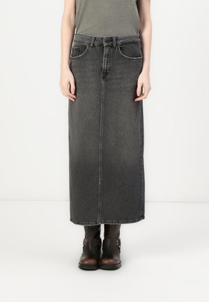 DANICA SKIRT - 长裙 - 黑色牛仔布
